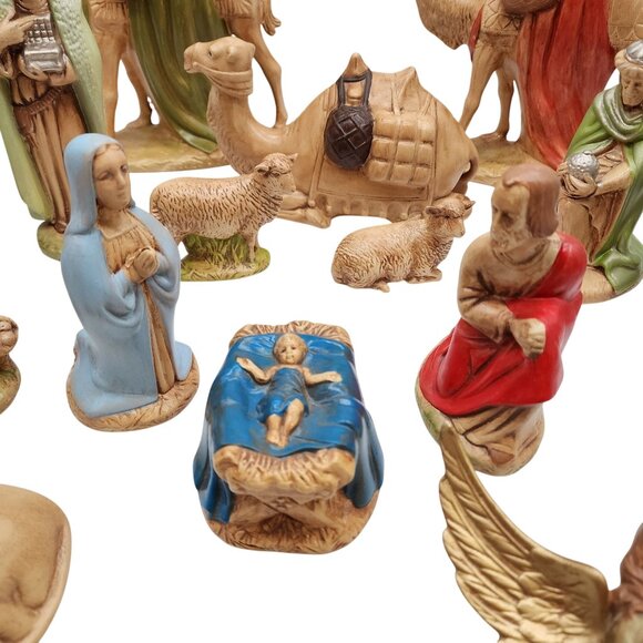 Vintage Holland Mold 1980 Nativity set 17 pieces - Picture 9 of 12